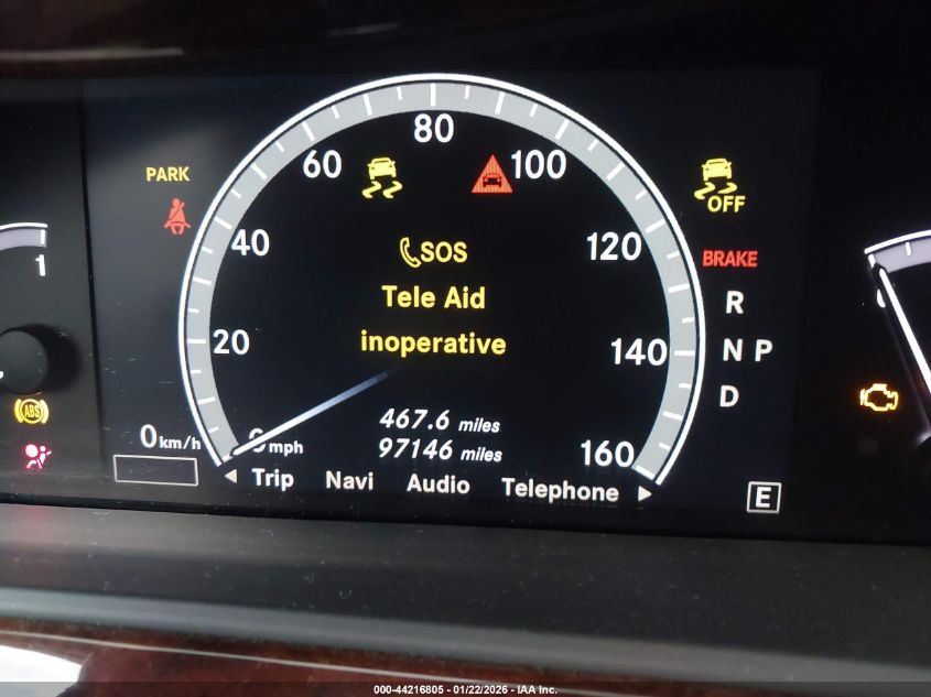 2013 Mercedes-Benz S 550 VIN: WDDNG7DB0DA496526 Lot: 44216805