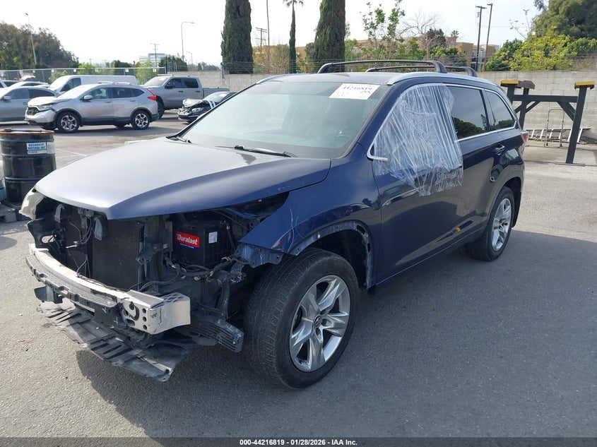 Vin: 5tddkrfh1gs259066, lot: 44712839, toyota highlander limited v6 20162