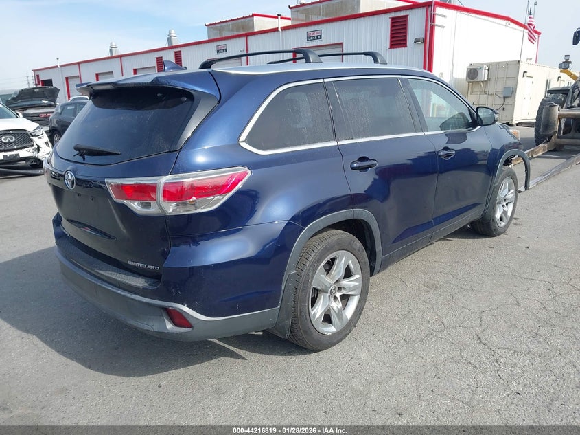 Vin: 5tddkrfh1gs259066, lot: 44712839, toyota highlander limited v6 20164