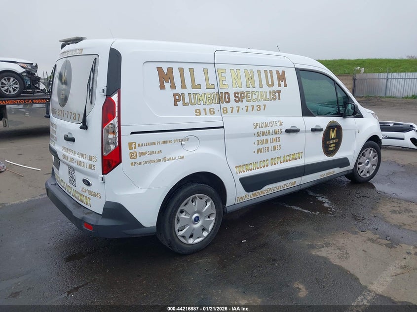 Vin: nm0ls7f7xg1232742, lot: 44712907, ford transit connect xlt 20164