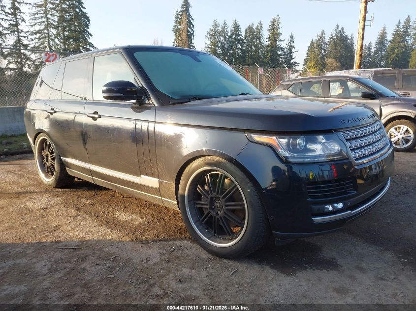 2014 Land Rover Range Rover 5.0L V8 Supercharged/5.0L V8 Supercharged Ebony Edition