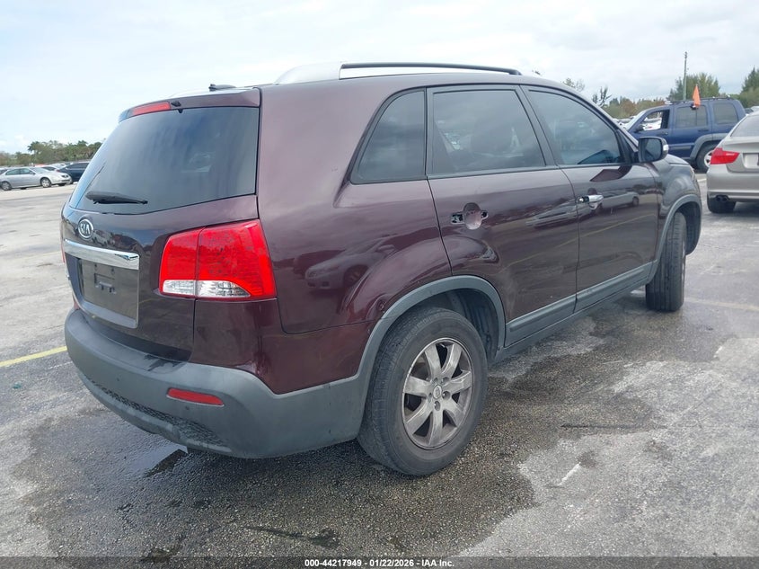 Vin: 5xykt3a10bg138403, lot: 44713992, kia sorento lx 20114