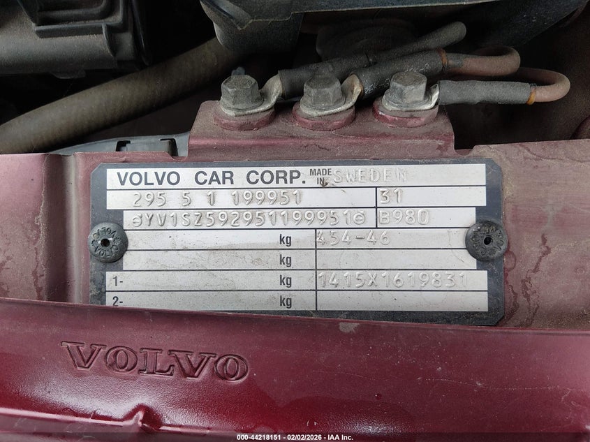 2005 Volvo Xc70 2.5T Awd VIN: YV1SZ592951199951 Lot: 44218151