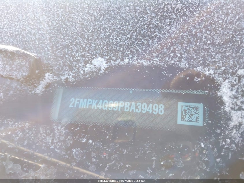 VIN 2FMPK4G99PBA39498 2023 FORD EDGE SE