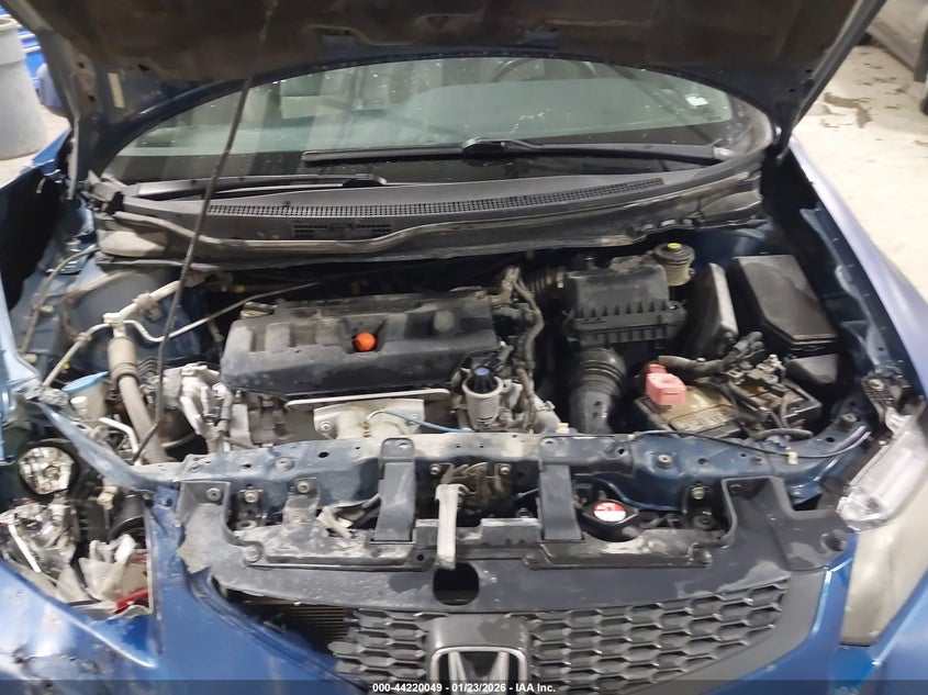 2012 Honda Civic 1.8 Lx blue Lot 111044220049 Vin 2HGFG3B56CH525386