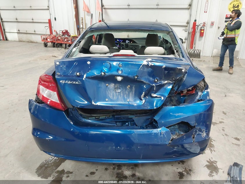 2012 Honda Civic 1.8 Lx blue Lot 111044220049 Vin 2HGFG3B56CH525386