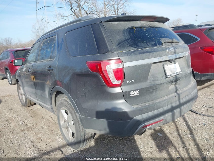 Vin: 1fm5k8d86hgd43666, lot: 44716982, ford explorer xlt 20173