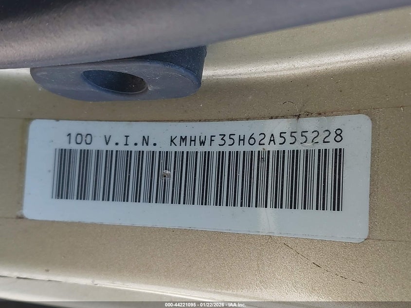 2002 Hyundai Sonata Gls/Lx VIN: KMHWF35H62A555228 Lot: 44221095