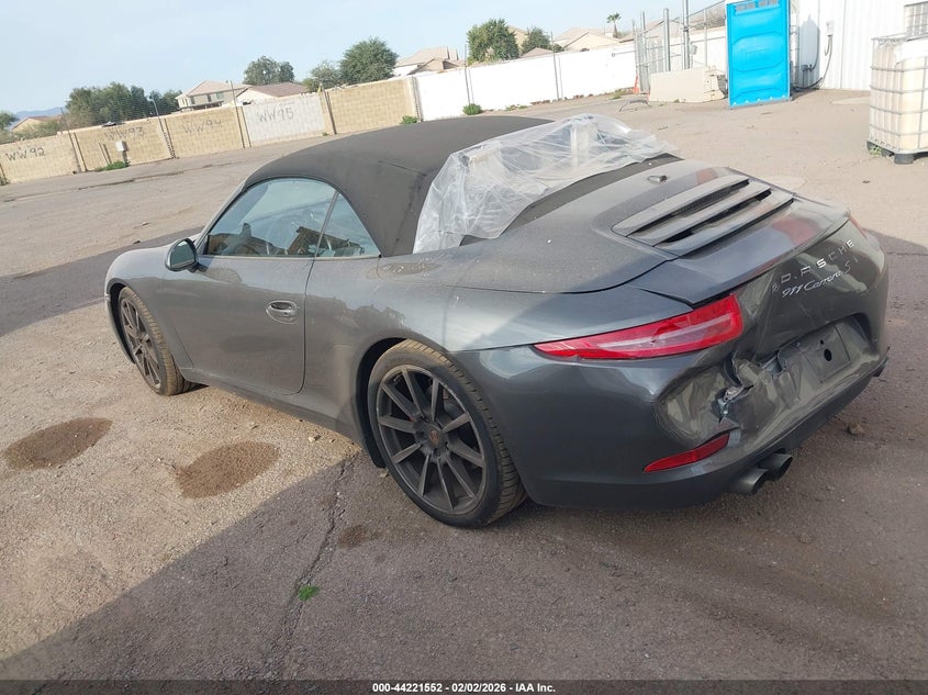 Vin: wp0cb2a90es155143, lot: 44717595, porsche 911 carrera s 20143