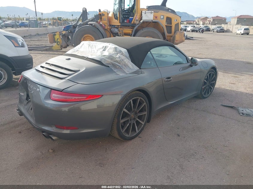 Vin: wp0cb2a90es155143, lot: 44717595, porsche 911 carrera s 20144