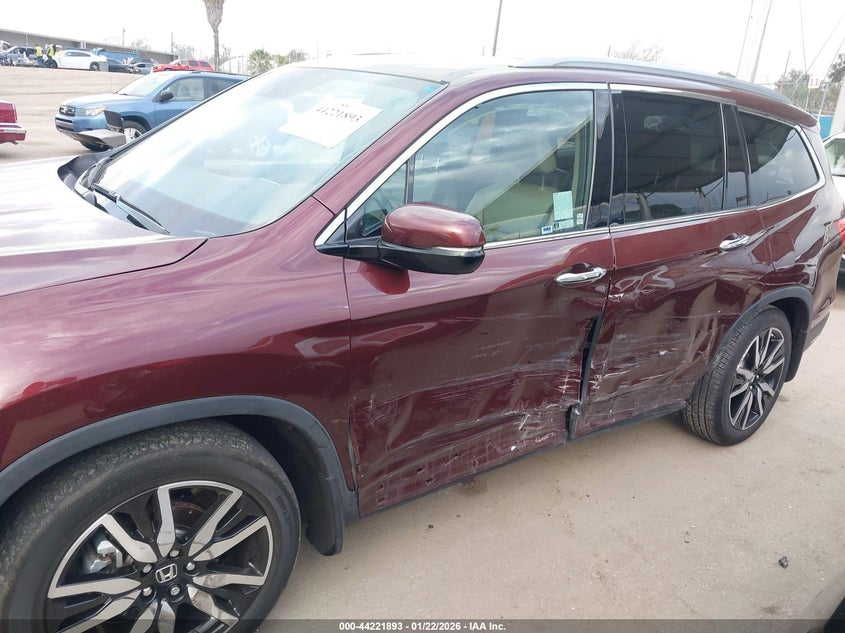 VIN 5FNYF5H96MB017622 2021 HONDA PILOT 2WD TOURING 8 PASSENGER