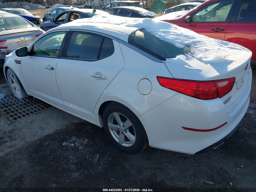 Vin: knagm4a75f5590632, lot: 44719245, kia optima lx 20153