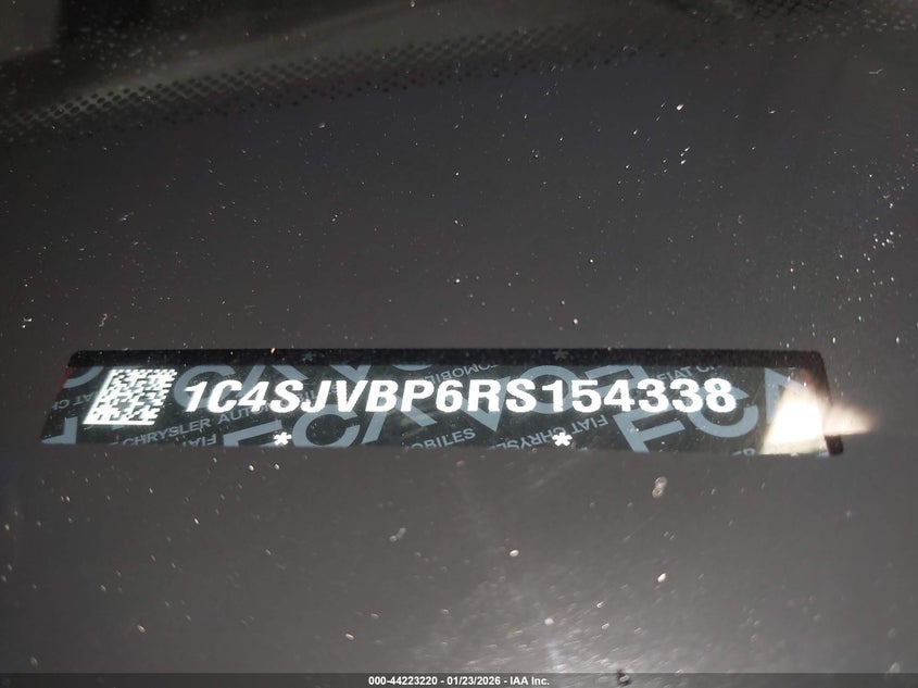 2024 Jeep Wagoneer Series Ii 4X4 VIN: 1C4SJVBP6RS154338 Lot: 44223220