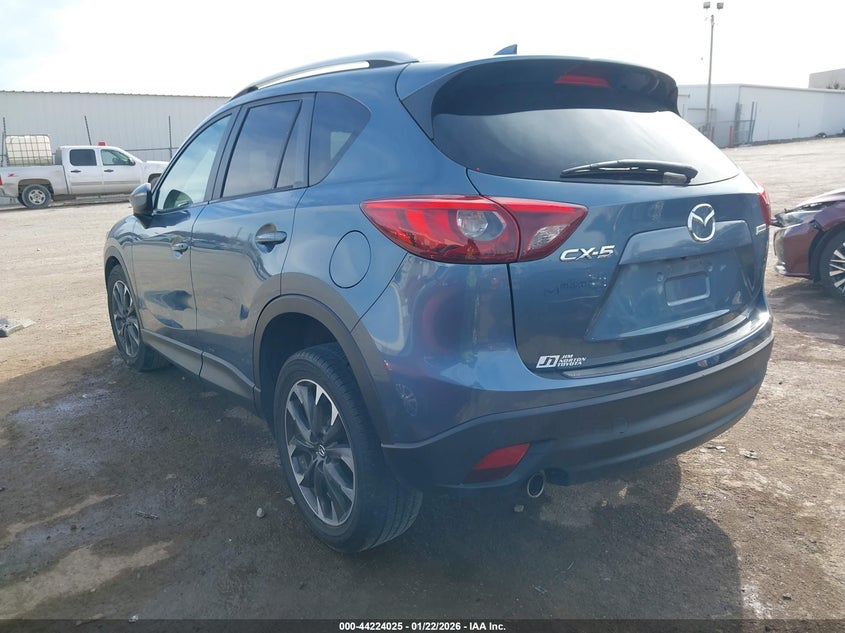 Vin: jm3ke2dy3g0747132, lot: 44720068, mazda cx-5 grand touring 20163