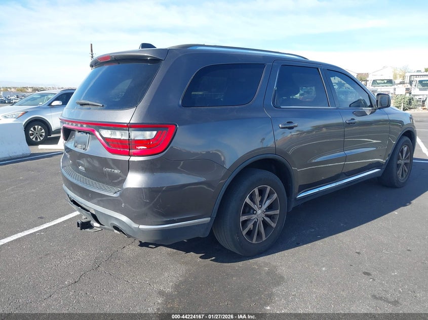 Vin: 1c4rdhdg7gc459455, lot: 44720210, dodge durango limited 20164