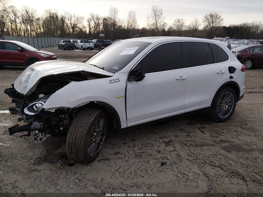 Vin: wp1ae2a25fla52876, lot: 44720372, porsche cayenne e-hybrid s 20152