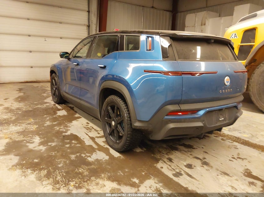 Vin: vcf1zbu20pg004665, lot: 44720825, fisker ocean one 20233