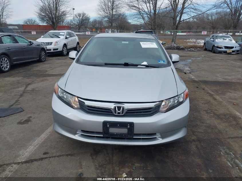 2012 Honda Civic Lx VIN: 19XFB2F54CE392219 Lot: 44225705