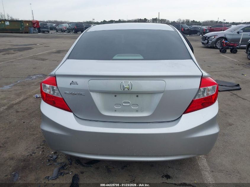 2012 Honda Civic Lx VIN: 19XFB2F54CE392219 Lot: 44225705