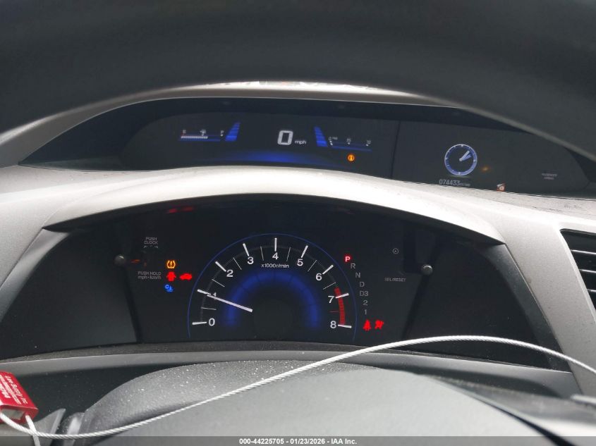 2012 Honda Civic Lx VIN: 19XFB2F54CE392219 Lot: 44225705