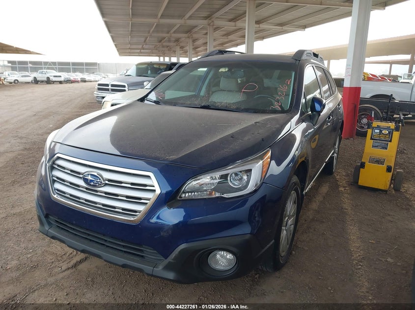 Vin: 4s4bsbec5f3232162, lot: 44723304, subaru outback 2.5i premium 20152
