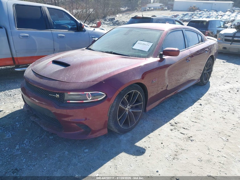 Vin: 2c3cdxgj8jh283046, lot: 44724154, dodge charger r/t scat pack rwd 20182
