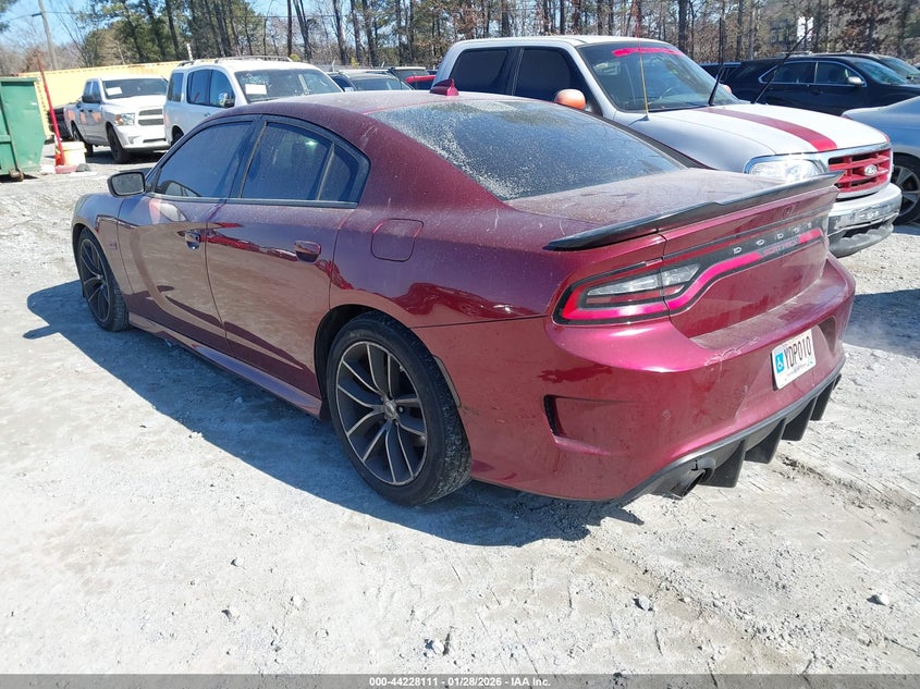 Vin: 2c3cdxgj8jh283046, lot: 44724154, dodge charger r/t scat pack rwd 20183