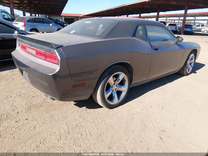 Vin: 2c3cdyag3dh649129, lot: 44724173, dodge challenger sxt 20134