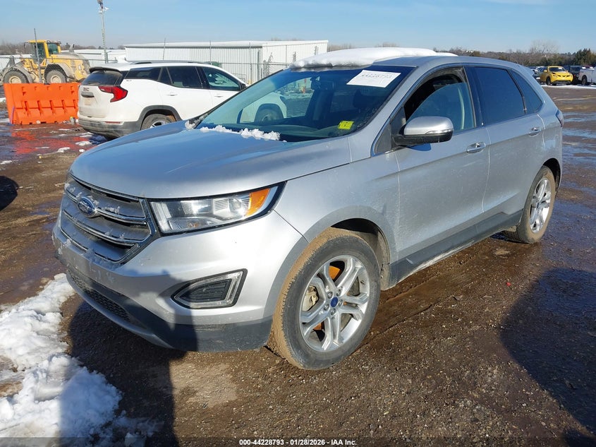 Vin: 2fmpk4k98jbb74275, lot: 44724864, ford edge titanium 20182