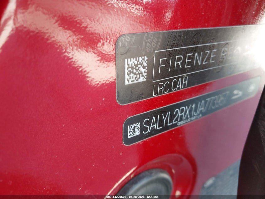 2018 Land Rover Range Rover Velar P250 Se R-Dynamic VIN: SALYL2RX1JA773957 Lot: 44229506