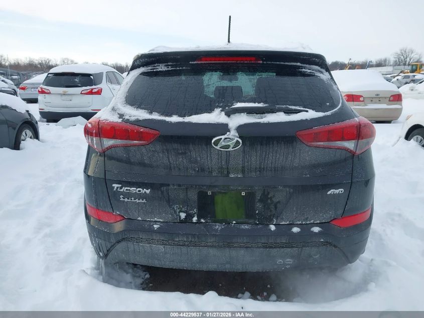 2017 Hyundai Tucson Se VIN: KM8J3CA41HU566280 Lot: 44229537