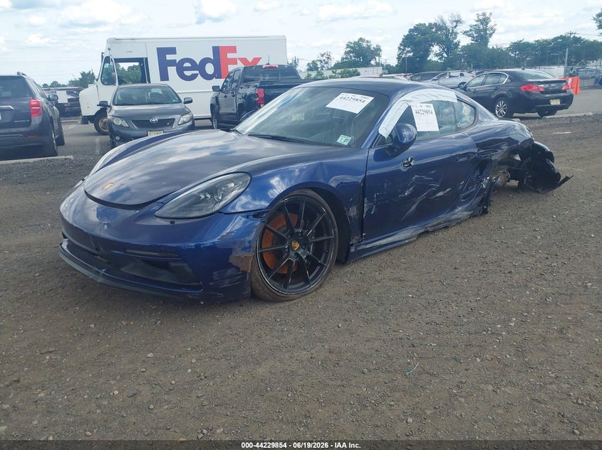 2022 PORSCHE 718 CAYMAN COUPE 4.0L H-6 DI, DOHC, VVT, 394HP