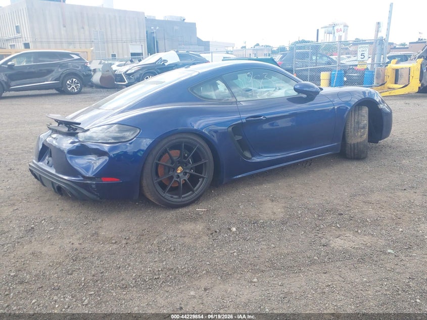 2022 PORSCHE 718 CAYMAN COUPE 4.0L H-6 DI, DOHC, VVT, 394HP