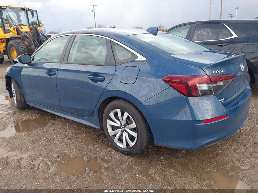 Vin: 2hgfe2f28th535420, lot: 44727764, honda civic lx 20263