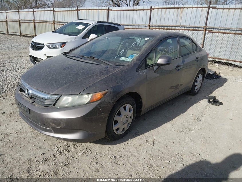 2012 Honda Civic 1.8 Lx beige Lot 111044231787 Vin 2HGFB2F53CH604341