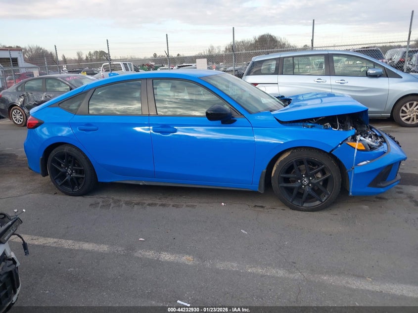 VIN 19XFL2H89NE021452 2022 HONDA CIVIC SPORT