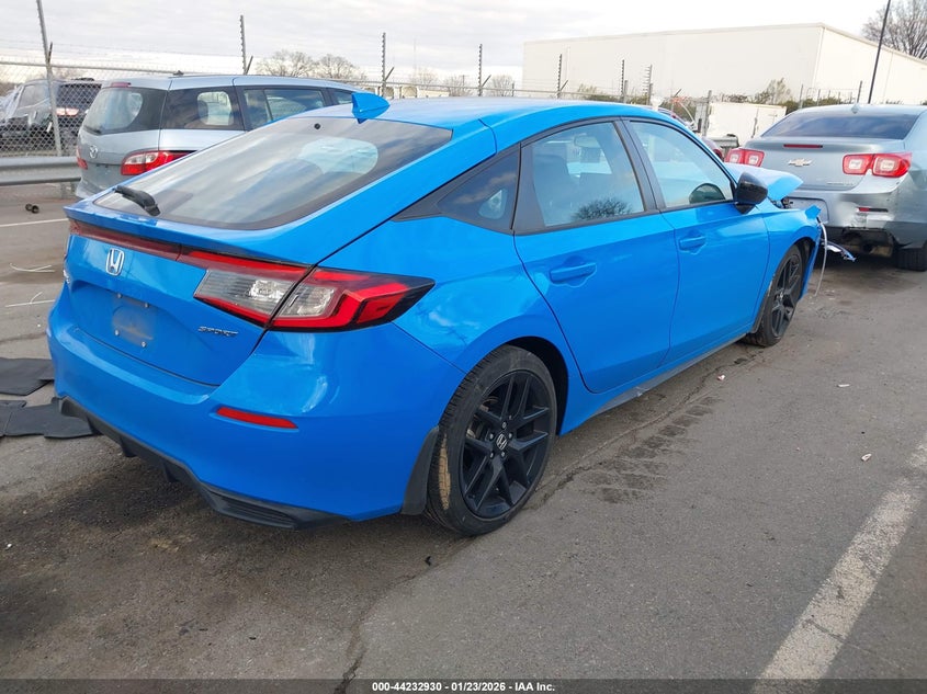 VIN 19XFL2H89NE021452 2022 HONDA CIVIC SPORT
