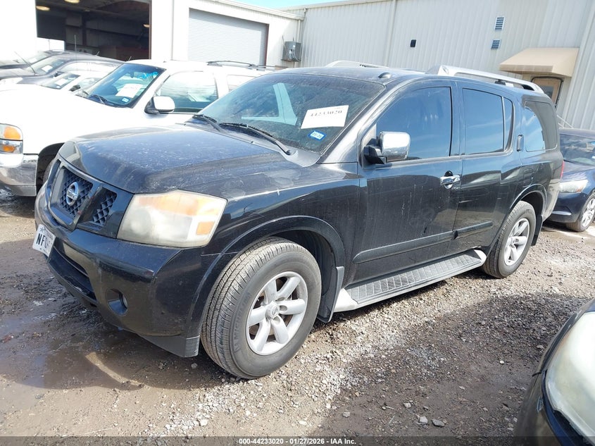 Vin: 5n1ba0nd8bn615155, lot: 44729091, nissan armada sv 20112