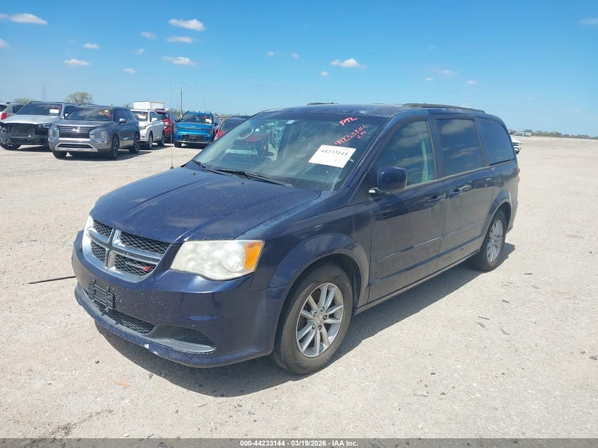 Vin: 2c4rdgcg6er265743, lot: 44729215, dodge grand caravan sxt 20142