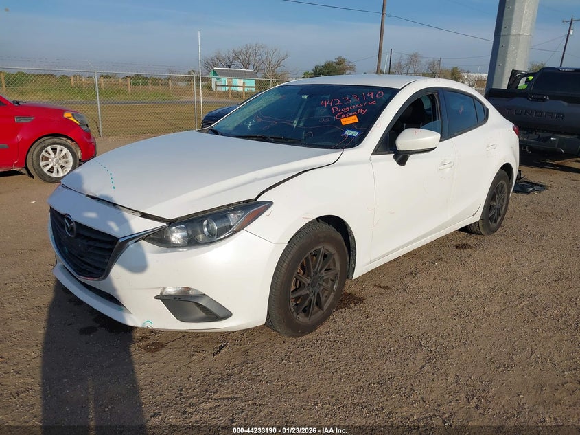Vin: 3mzbm1u76fm232826, lot: 44729261, mazda mazda3 i sport 20152