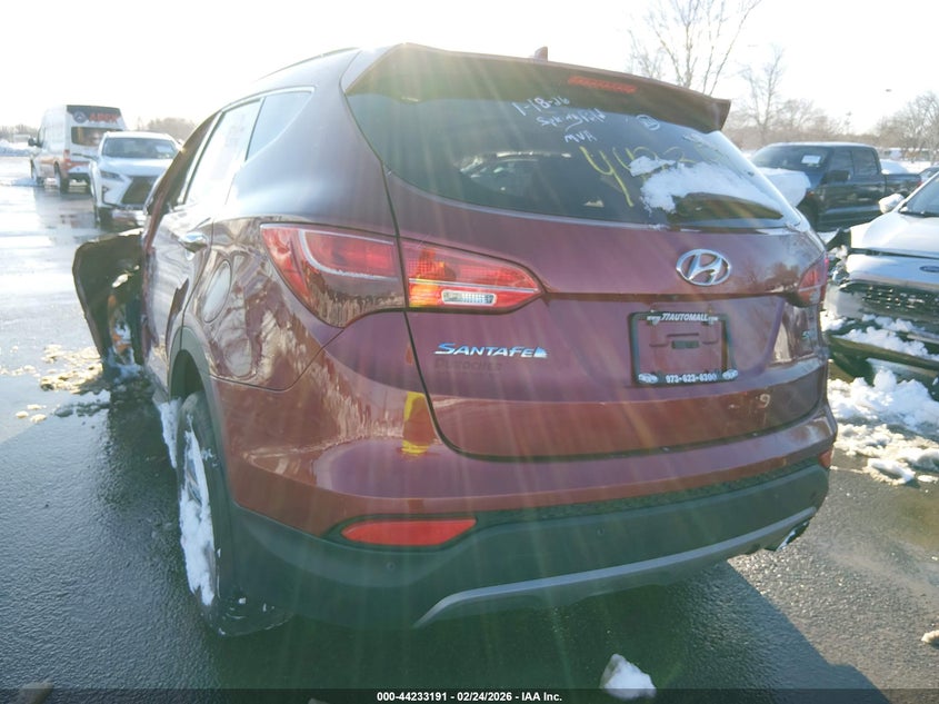 Vin: 5xyzu3lb4gg311378, lot: 44729262, hyundai santa fe sport 2.4l 20163