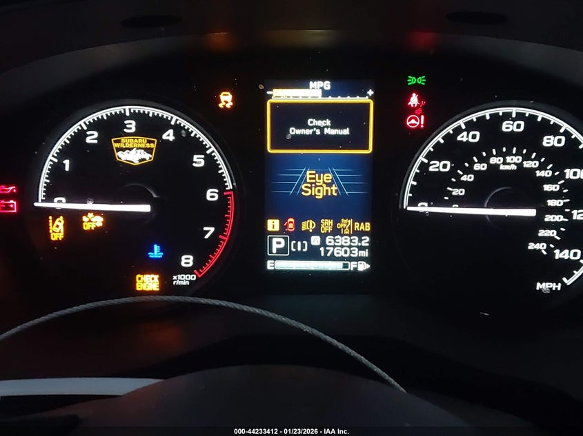 VIN JF2SKAMC0NH523784 2022 SUBARU FORESTER WILDERNESS