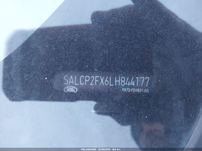 2020 Land Rover Discovery Sport Se VIN: SALCP2FX6LH844177 Lot: 44234460