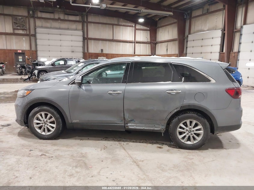 2019 Kia Sorento 2.4L Lx VIN: 5XYPGDA36KG604109 Lot: 44235588