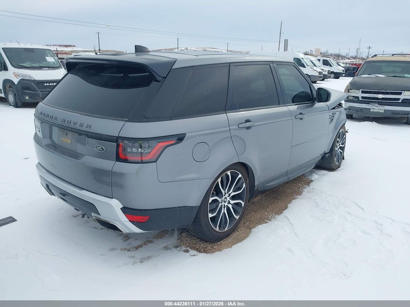 Vin: salwr2su6na234309, lot: 44732182, land rover range rover sport hse silver edition mhev 20224