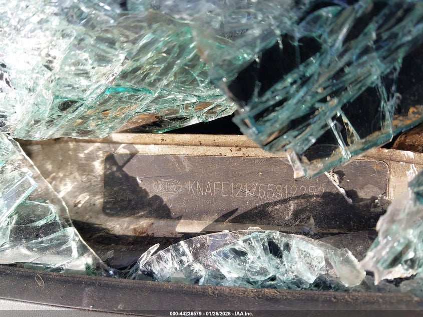 2006 Kia Spectra Ex/Lx/Sx VIN: KNAFE121765312252 Lot: 44236579