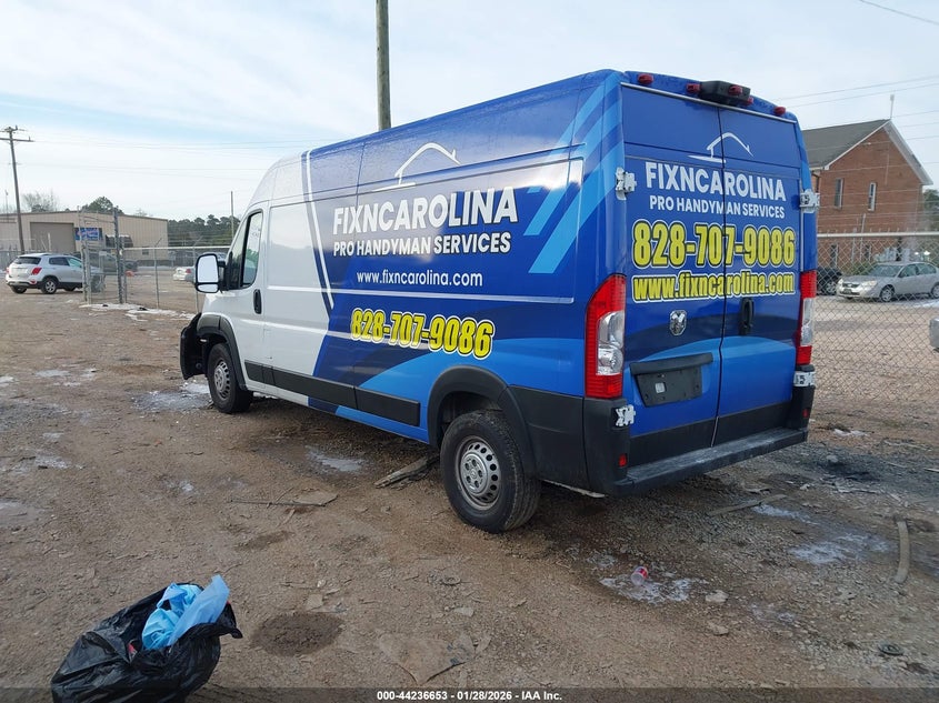 VIN 3C6LRVDG0SE523141 2025 RAM PROMASTER 2500 TRADESMAN HIGH ROOF 159 WB W/PASS SEAT