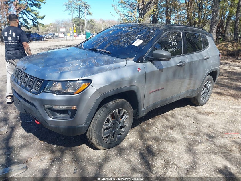 Vin: 3c4njddb8kt744831, lot: 44733407, jeep compass trailhawk 4x4 20192