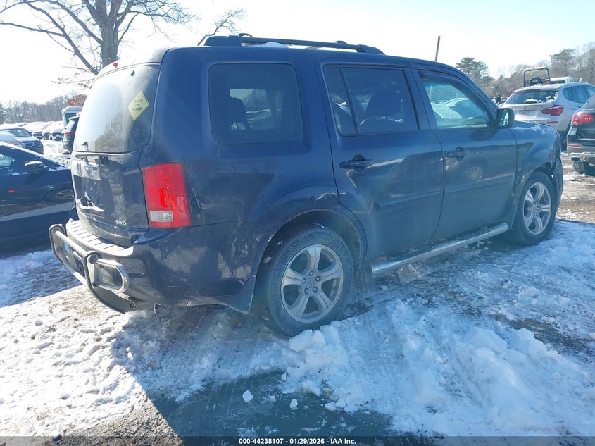 Vin: 5fnyf4h75eb038651, lot: 44734178, honda pilot ex-l 20144