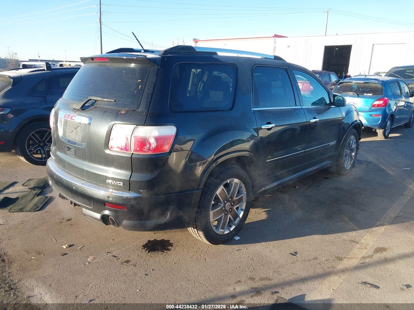 2012 Gmc Acadia 3.6 Denali black Lot 111044238432 Vin 1GKKVTED7CJ395062